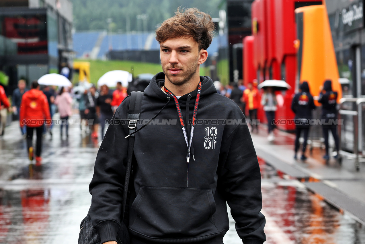 GP AUSTRIA, Pierre Gasly (FRA) Alpine F1 Team.

27.06.2024. Formula 1 World Championship, Rd 11, Austrian Grand Prix, Spielberg, Austria, Preparation Day.

- www.xpbimages.com, EMail: requests@xpbimages.com © Copyright: Bearne / XPB Images