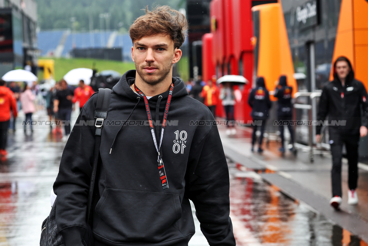 GP AUSTRIA, Pierre Gasly (FRA) Alpine F1 Team.

27.06.2024. Formula 1 World Championship, Rd 11, Austrian Grand Prix, Spielberg, Austria, Preparation Day.

- www.xpbimages.com, EMail: requests@xpbimages.com © Copyright: Bearne / XPB Images