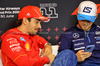 GP AUSTRIA, (L to R): Charles Leclerc (MON) Ferrari e Logan Sargeant (USA) Williams Racing in the FIA Press Conference.

27.06.2024. Formula 1 World Championship, Rd 11, Austrian Grand Prix, Spielberg, Austria, Preparation Day.

- www.xpbimages.com, EMail: requests@xpbimages.com © Copyright: Batchelor / XPB Images