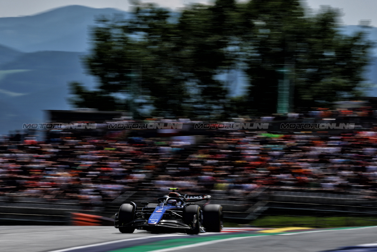 GP AUSTRIA, Logan Sargeant (USA) Williams Racing FW46.

29.06.2024. Formula 1 World Championship, Rd 11, Austrian Grand Prix, Spielberg, Austria, Sprint e Qualifiche Day.

- www.xpbimages.com, EMail: requests@xpbimages.com © Copyright: Charniaux / XPB Images