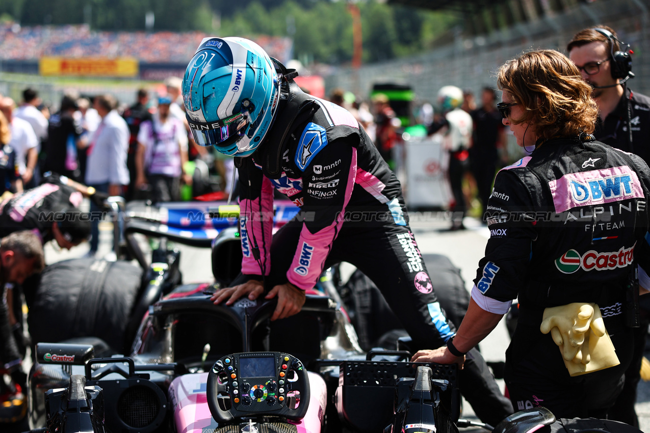 GP AUSTRIA, Pierre Gasly (FRA), Alpine F1 Team 
29.06.2024. Formula 1 World Championship, Rd 11, Austrian Grand Prix, Spielberg, Austria, Sprint e Qualifiche Day.
- www.xpbimages.com, EMail: requests@xpbimages.com © Copyright: Charniaux / XPB Images