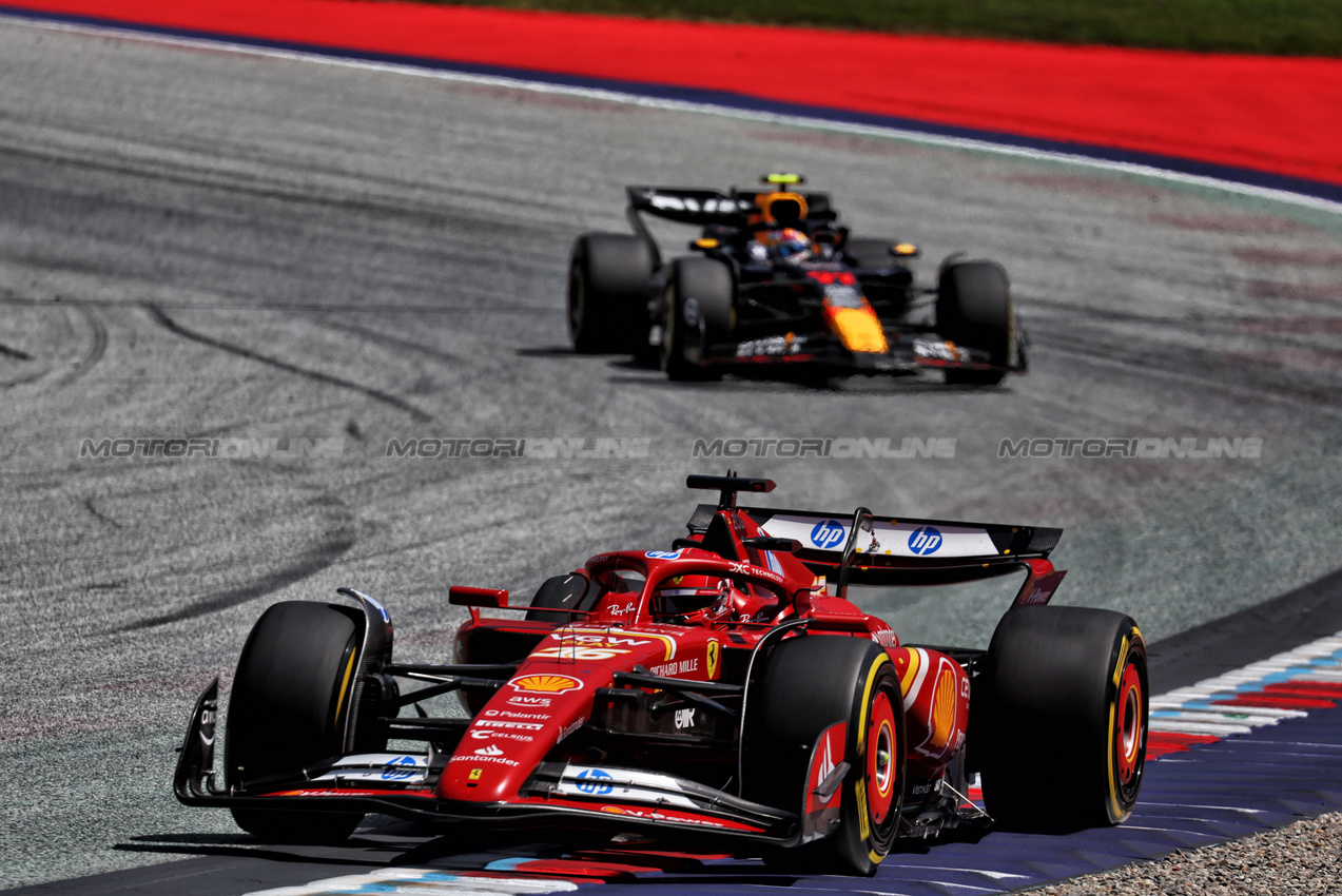 GP AUSTRIA, Charles Leclerc (MON) Ferrari SF-24.

29.06.2024. Formula 1 World Championship, Rd 11, Austrian Grand Prix, Spielberg, Austria, Sprint e Qualifiche Day.

- www.xpbimages.com, EMail: requests@xpbimages.com © Copyright: Batchelor / XPB Images