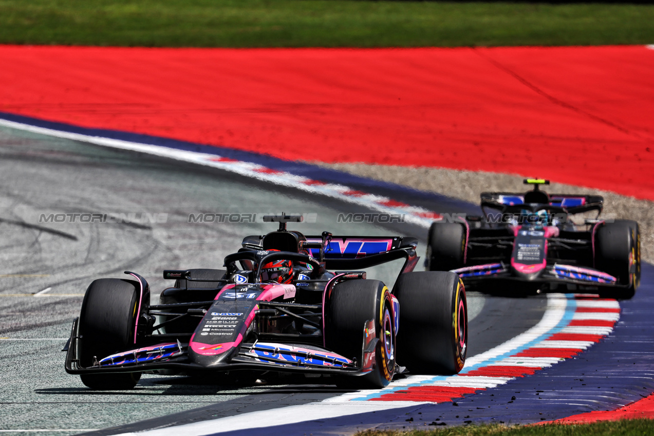 GP AUSTRIA, Esteban Ocon (FRA) Alpine F1 Team A524.

29.06.2024. Formula 1 World Championship, Rd 11, Austrian Grand Prix, Spielberg, Austria, Sprint e Qualifiche Day.

- www.xpbimages.com, EMail: requests@xpbimages.com © Copyright: Batchelor / XPB Images