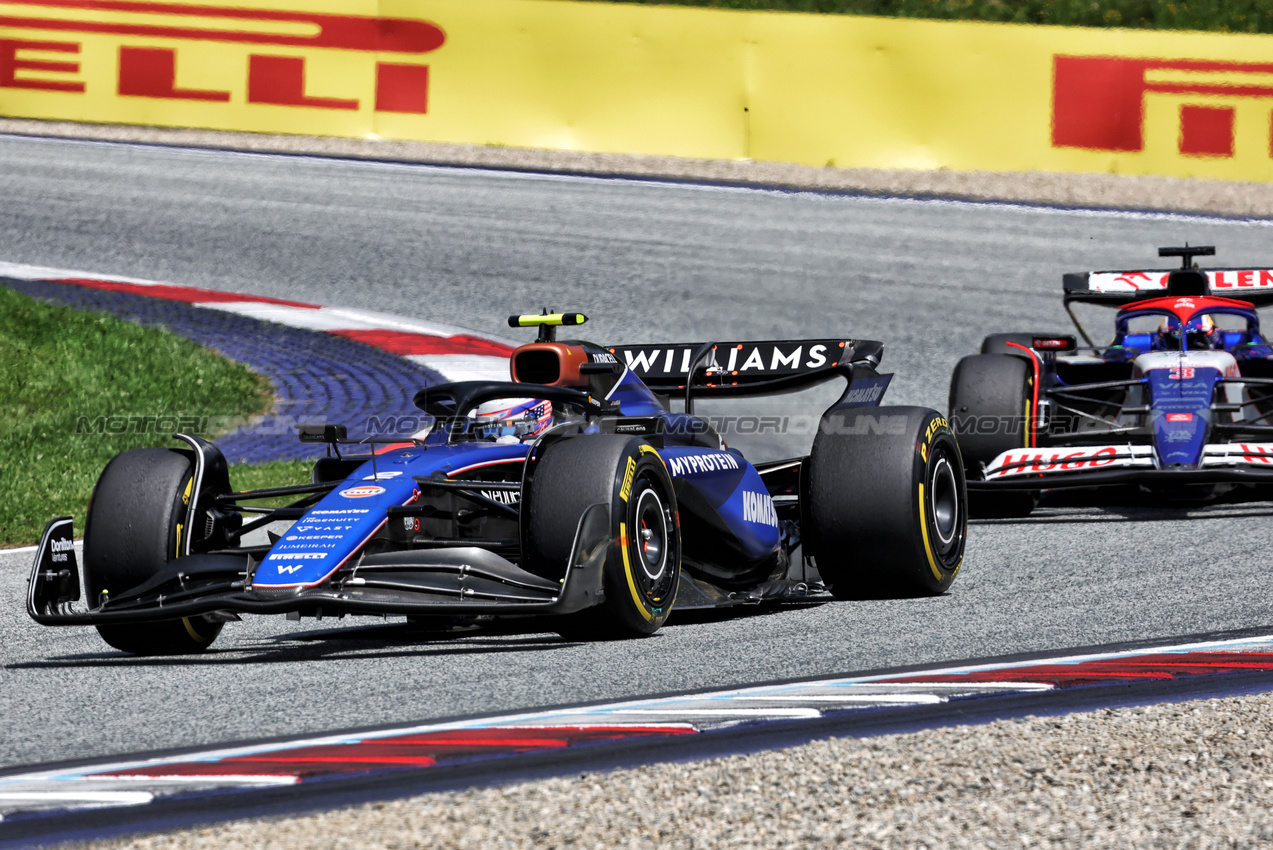 GP AUSTRIA, Logan Sargeant (USA) Williams Racing FW46.

29.06.2024. Formula 1 World Championship, Rd 11, Austrian Grand Prix, Spielberg, Austria, Sprint e Qualifiche Day.

- www.xpbimages.com, EMail: requests@xpbimages.com © Copyright: Bearne / XPB Images