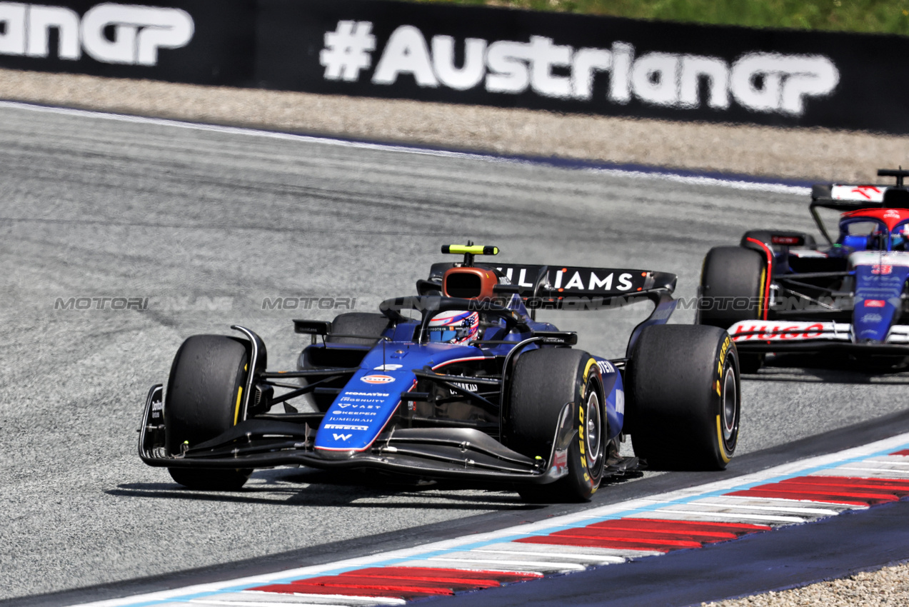 GP AUSTRIA, Logan Sargeant (USA) Williams Racing FW46.

29.06.2024. Formula 1 World Championship, Rd 11, Austrian Grand Prix, Spielberg, Austria, Sprint e Qualifiche Day.

- www.xpbimages.com, EMail: requests@xpbimages.com © Copyright: Bearne / XPB Images