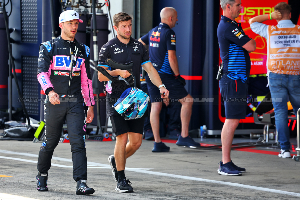 GP AUSTRIA, Pierre Gasly (FRA) Alpine F1 Team.

29.06.2024. Formula 1 World Championship, Rd 11, Austrian Grand Prix, Spielberg, Austria, Sprint e Qualifiche Day.

- www.xpbimages.com, EMail: requests@xpbimages.com © Copyright: Batchelor / XPB Images