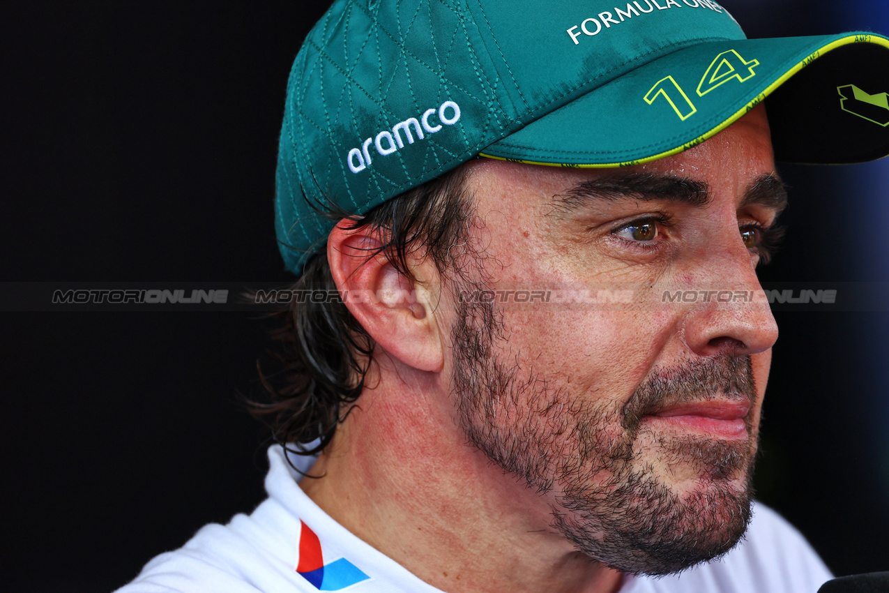 GP AUSTRIA, Fernando Alonso (ESP) Aston Martin F1 Team.

29.06.2024. Formula 1 World Championship, Rd 11, Austrian Grand Prix, Spielberg, Austria, Sprint e Qualifiche Day.

 - www.xpbimages.com, EMail: requests@xpbimages.com © Copyright: Coates / XPB Images