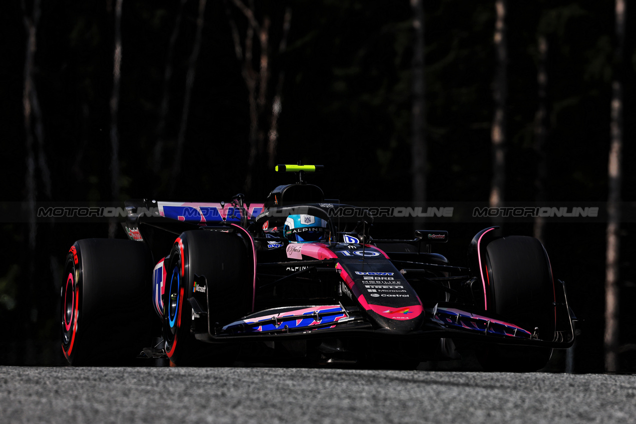 GP AUSTRIA, Pierre Gasly (FRA) Alpine F1 Team A524.

29.06.2024. Formula 1 World Championship, Rd 11, Austrian Grand Prix, Spielberg, Austria, Sprint e Qualifiche Day.

 - www.xpbimages.com, EMail: requests@xpbimages.com © Copyright: Coates / XPB Images