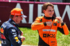 GP AUSTRIA, Second placed Oscar Piastri (AUS) McLaren in Sprint parc ferme with winner Max Verstappen (NLD) Red Bull Racing.

29.06.2024. Formula 1 World Championship, Rd 11, Austrian Grand Prix, Spielberg, Austria, Sprint e Qualifiche Day.

- www.xpbimages.com, EMail: requests@xpbimages.com © Copyright: Batchelor / XPB Images