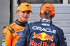 GP AUSTRIA, (L to R): Second placed Lando Norris (GBR) McLaren with pole sitter Max Verstappen (NLD) Red Bull Racing in qualifying parc ferme.

29.06.2024. Formula 1 World Championship, Rd 11, Austrian Grand Prix, Spielberg, Austria, Sprint e Qualifiche Day.

- www.xpbimages.com, EMail: requests@xpbimages.com © Copyright: Batchelor / XPB Images