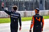 GP AUSTRIA, (L to R): George Russell (GBR) Mercedes AMG F1 e Lando Norris (GBR) McLaren in qualifying parc ferme.

29.06.2024. Formula 1 World Championship, Rd 11, Austrian Grand Prix, Spielberg, Austria, Sprint e Qualifiche Day.

- www.xpbimages.com, EMail: requests@xpbimages.com © Copyright: Batchelor / XPB Images