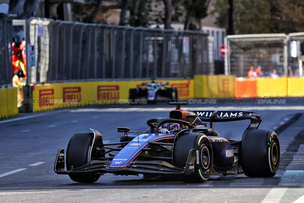 GP AZERBAIJAN, Alexander Albon (THA) Williams Racing FW46.

15.09.2024. Formula 1 World Championship, Rd 17, Azerbaijan Grand Prix, Baku Street Circuit, Azerbaijan, Gara Day.

- www.xpbimages.com, EMail: requests@xpbimages.com © Copyright: Charniaux / XPB Images