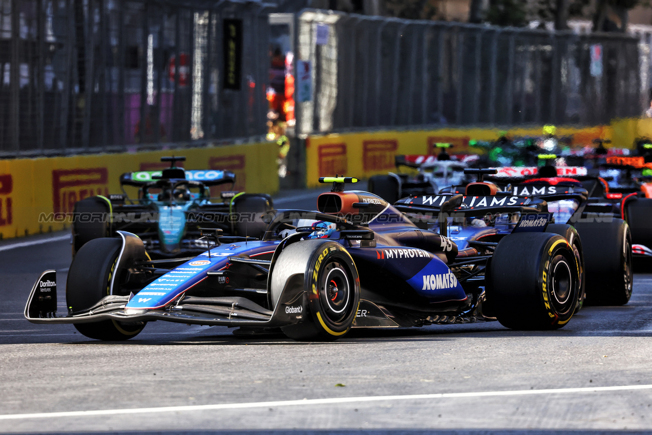 GP AZERBAIJAN, Franco Colapinto (ARG) Williams Racing FW46.

15.09.2024. Formula 1 World Championship, Rd 17, Azerbaijan Grand Prix, Baku Street Circuit, Azerbaijan, Gara Day.

- www.xpbimages.com, EMail: requests@xpbimages.com © Copyright: Charniaux / XPB Images