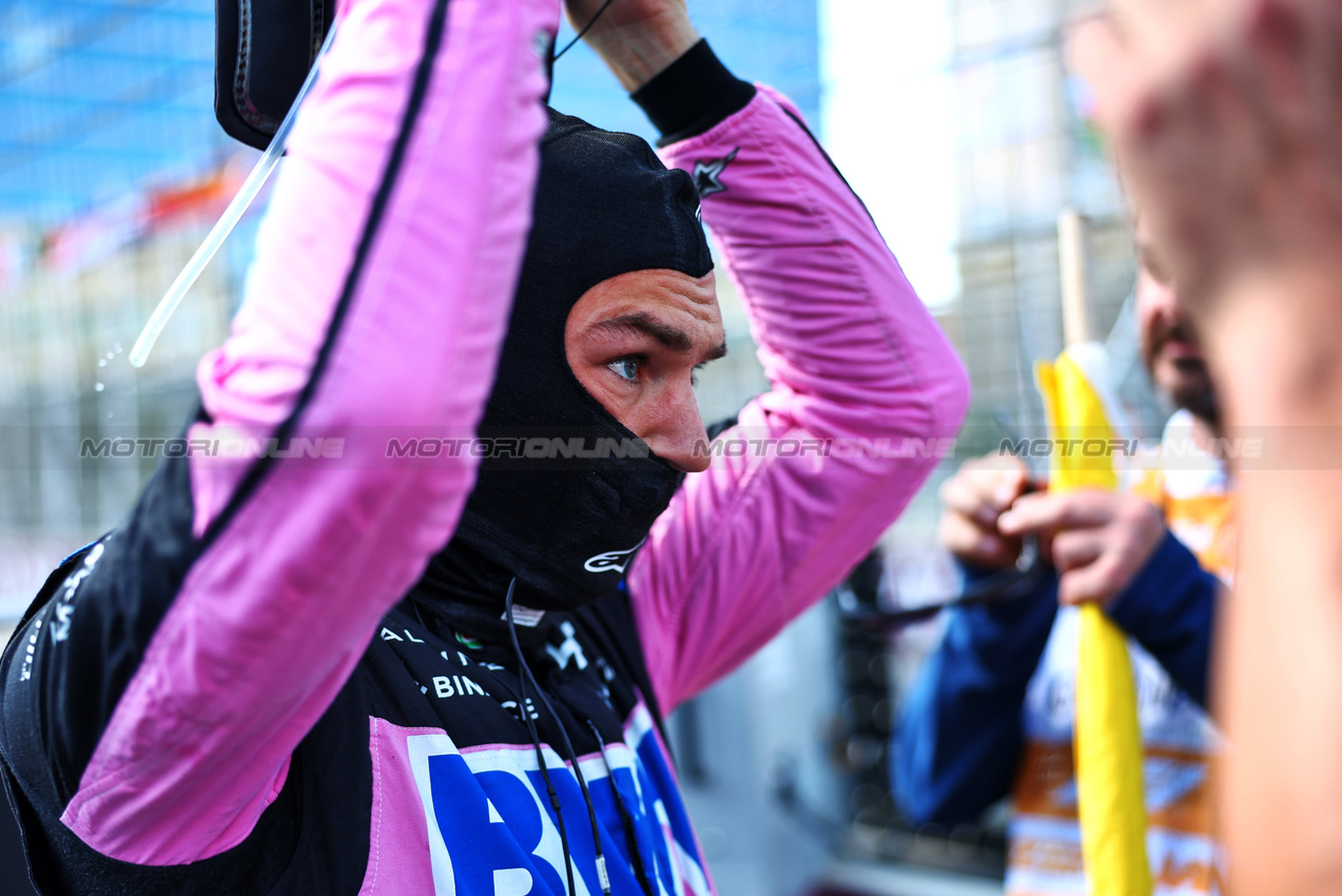 GP AZERBAIJAN, Pierre Gasly (FRA) Alpine F1 Team on the grid.

15.09.2024. Formula 1 World Championship, Rd 17, Azerbaijan Grand Prix, Baku Street Circuit, Azerbaijan, Gara Day.

- www.xpbimages.com, EMail: requests@xpbimages.com © Copyright: Charniaux / XPB Images