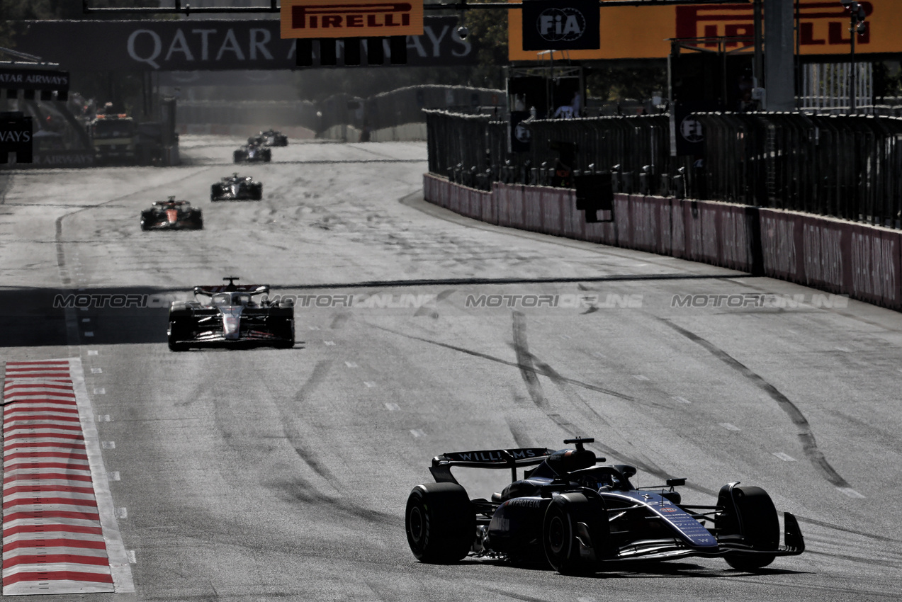 GP AZERBAIJAN, Alexander Albon (THA) Williams Racing FW46.

15.09.2024. Formula 1 World Championship, Rd 17, Azerbaijan Grand Prix, Baku Street Circuit, Azerbaijan, Gara Day.

- www.xpbimages.com, EMail: requests@xpbimages.com © Copyright: Batchelor / XPB Images