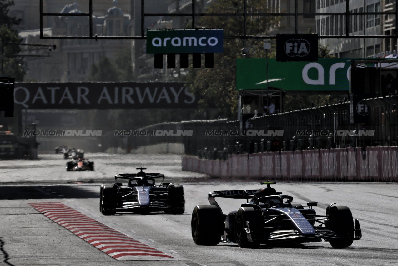 GP AZERBAIJAN, Franco Colapinto (ARG) Williams Racing FW46.

15.09.2024. Formula 1 World Championship, Rd 17, Azerbaijan Grand Prix, Baku Street Circuit, Azerbaijan, Gara Day.

- www.xpbimages.com, EMail: requests@xpbimages.com © Copyright: Batchelor / XPB Images