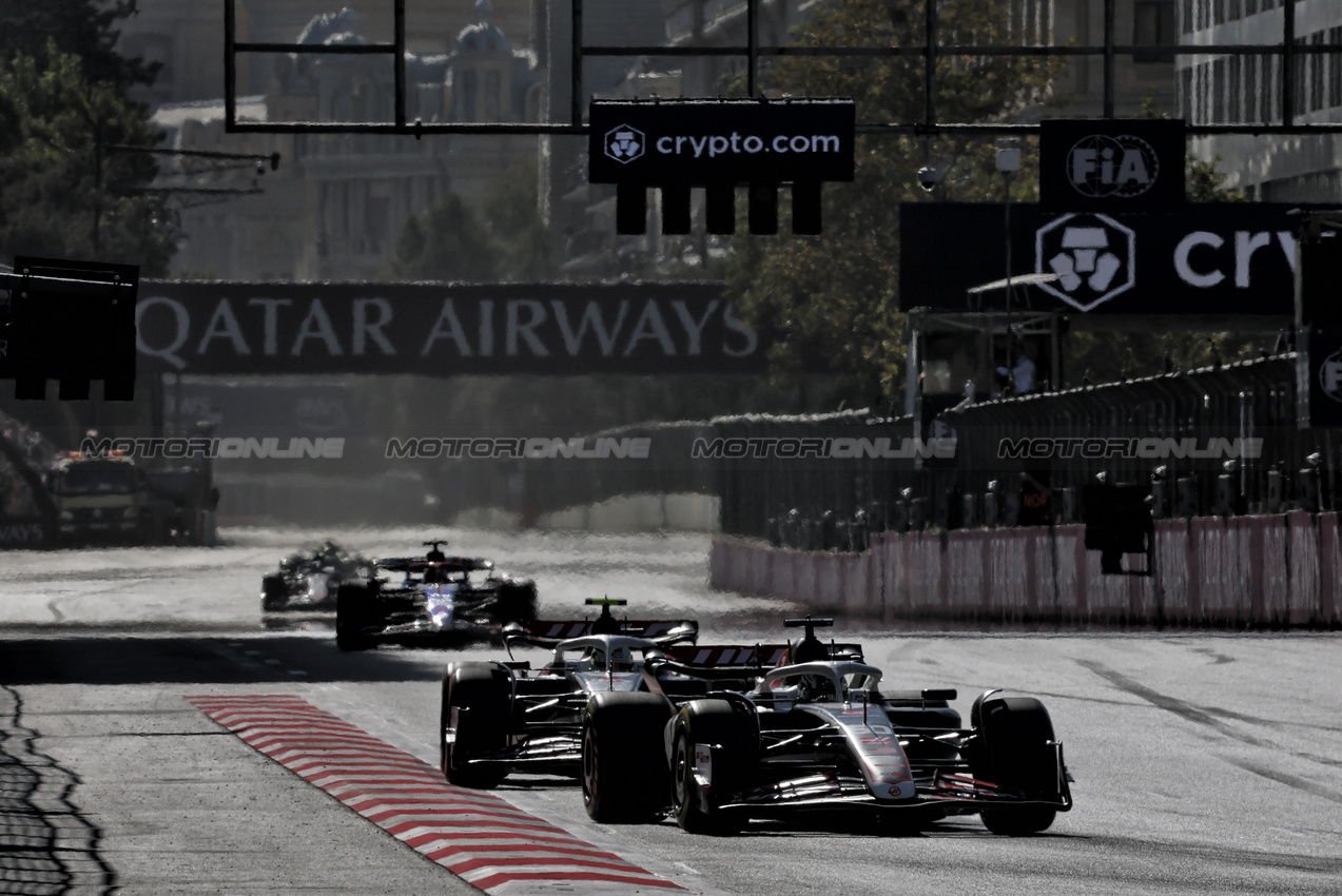 GP AZERBAIJAN, Oliver Bearman (GBR) Haas VF-24.

15.09.2024. Formula 1 World Championship, Rd 17, Azerbaijan Grand Prix, Baku Street Circuit, Azerbaijan, Gara Day.

- www.xpbimages.com, EMail: requests@xpbimages.com © Copyright: Batchelor / XPB Images