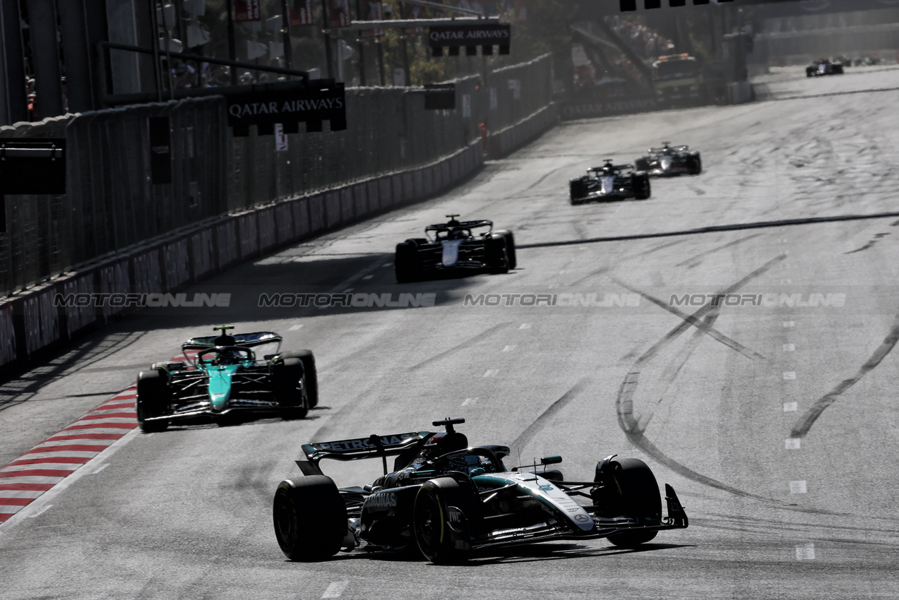 GP AZERBAIJAN, George Russell (GBR) Mercedes AMG F1 W15.

15.09.2024. Formula 1 World Championship, Rd 17, Azerbaijan Grand Prix, Baku Street Circuit, Azerbaijan, Gara Day.

- www.xpbimages.com, EMail: requests@xpbimages.com © Copyright: Batchelor / XPB Images