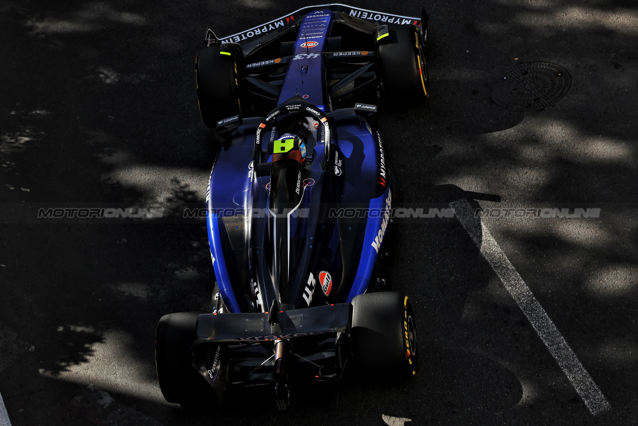 GP AZERBAIJAN, Franco Colapinto (ARG) Williams Racing FW46.

15.09.2024. Formula 1 World Championship, Rd 17, Azerbaijan Grand Prix, Baku Street Circuit, Azerbaijan, Gara Day.

- www.xpbimages.com, EMail: requests@xpbimages.com © Copyright: Bearne / XPB Images