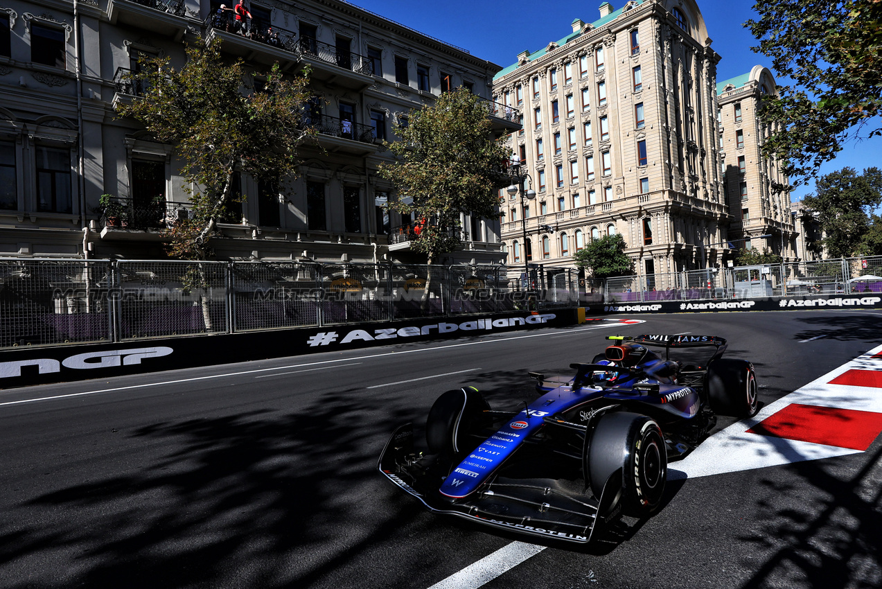 GP AZERBAIJAN, Franco Colapinto (ARG) Williams Racing FW46.

15.09.2024. Formula 1 World Championship, Rd 17, Azerbaijan Grand Prix, Baku Street Circuit, Azerbaijan, Gara Day.

- www.xpbimages.com, EMail: requests@xpbimages.com © Copyright: Charniaux / XPB Images