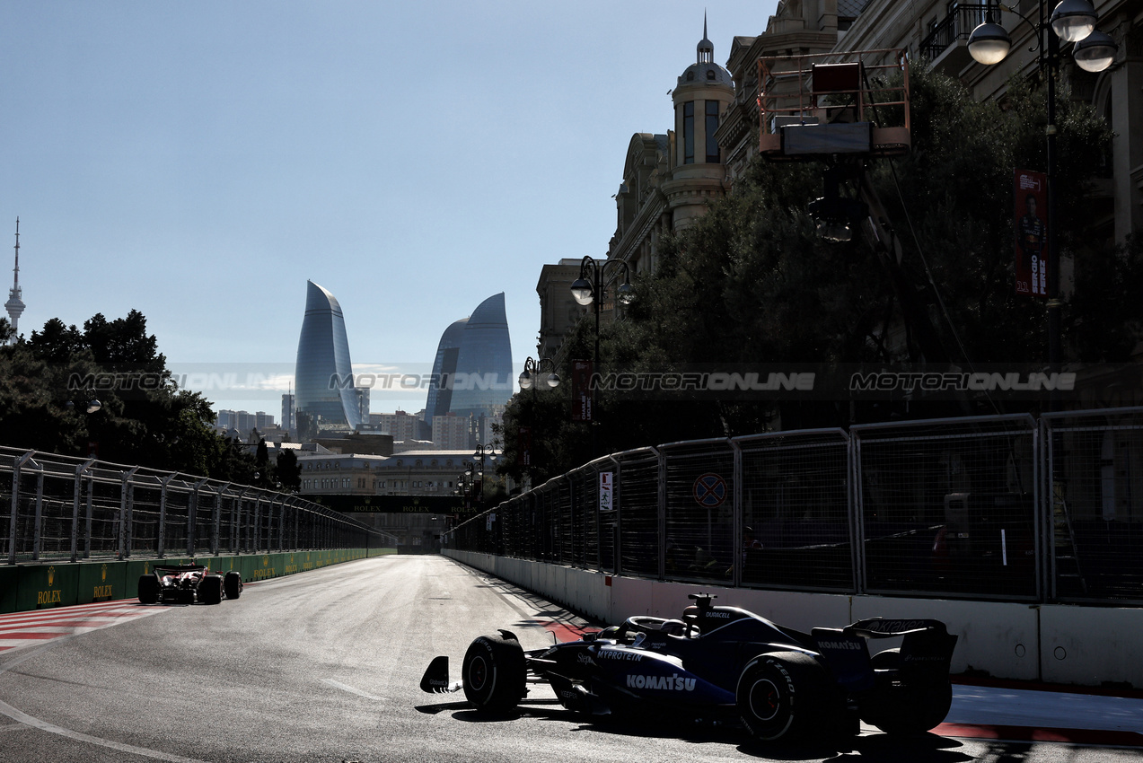 GP AZERBAIJAN, Franco Colapinto (ARG) Williams Racing FW46.

15.09.2024. Formula 1 World Championship, Rd 17, Azerbaijan Grand Prix, Baku Street Circuit, Azerbaijan, Gara Day.

- www.xpbimages.com, EMail: requests@xpbimages.com © Copyright: Charniaux / XPB Images