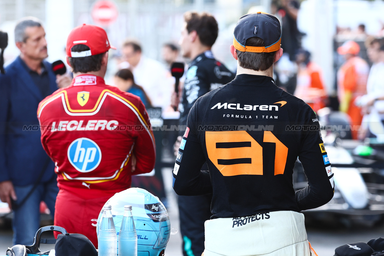 GP AZERBAIJAN, Oscar Piastri (AUS), McLaren 
15.09.2024. Formula 1 World Championship, Rd 17, Azerbaijan Grand Prix, Baku Street Circuit, Azerbaijan, Gara Day.
- www.xpbimages.com, EMail: requests@xpbimages.com © Copyright: Charniaux / XPB Images