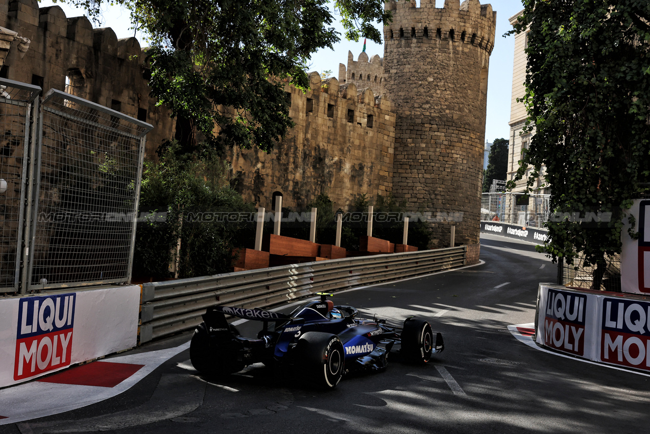 GP AZERBAIJAN, Franco Colapinto (ARG) Williams Racing FW46.

15.09.2024. Formula 1 World Championship, Rd 17, Azerbaijan Grand Prix, Baku Street Circuit, Azerbaijan, Gara Day.

- www.xpbimages.com, EMail: requests@xpbimages.com © Copyright: Bearne / XPB Images