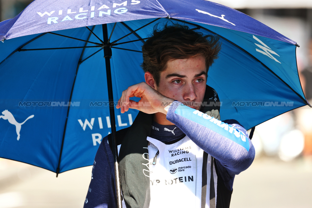 GP AZERBAIJAN, Franco Colapinto (ARG) Williams Racing on the grid.

15.09.2024. Formula 1 World Championship, Rd 17, Azerbaijan Grand Prix, Baku Street Circuit, Azerbaijan, Gara Day.

 - www.xpbimages.com, EMail: requests@xpbimages.com © Copyright: Coates / XPB Images