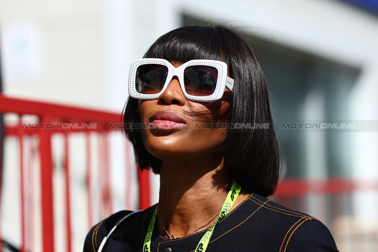 GP AZERBAIJAN, Naomi Campbell (GBR).

15.09.2024. Formula 1 World Championship, Rd 17, Azerbaijan Grand Prix, Baku Street Circuit, Azerbaijan, Gara Day.

- www.xpbimages.com, EMail: requests@xpbimages.com © Copyright: Charniaux / XPB Images