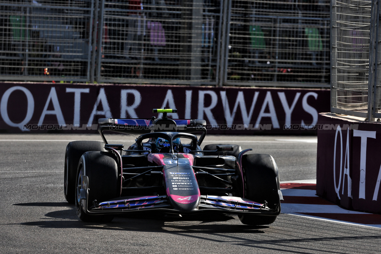 GP AZERBAIJAN, Pierre Gasly (FRA) Alpine F1 Team A524.

15.09.2024. Formula 1 World Championship, Rd 17, Azerbaijan Grand Prix, Baku Street Circuit, Azerbaijan, Gara Day.

 - www.xpbimages.com, EMail: requests@xpbimages.com © Copyright: Coates / XPB Images