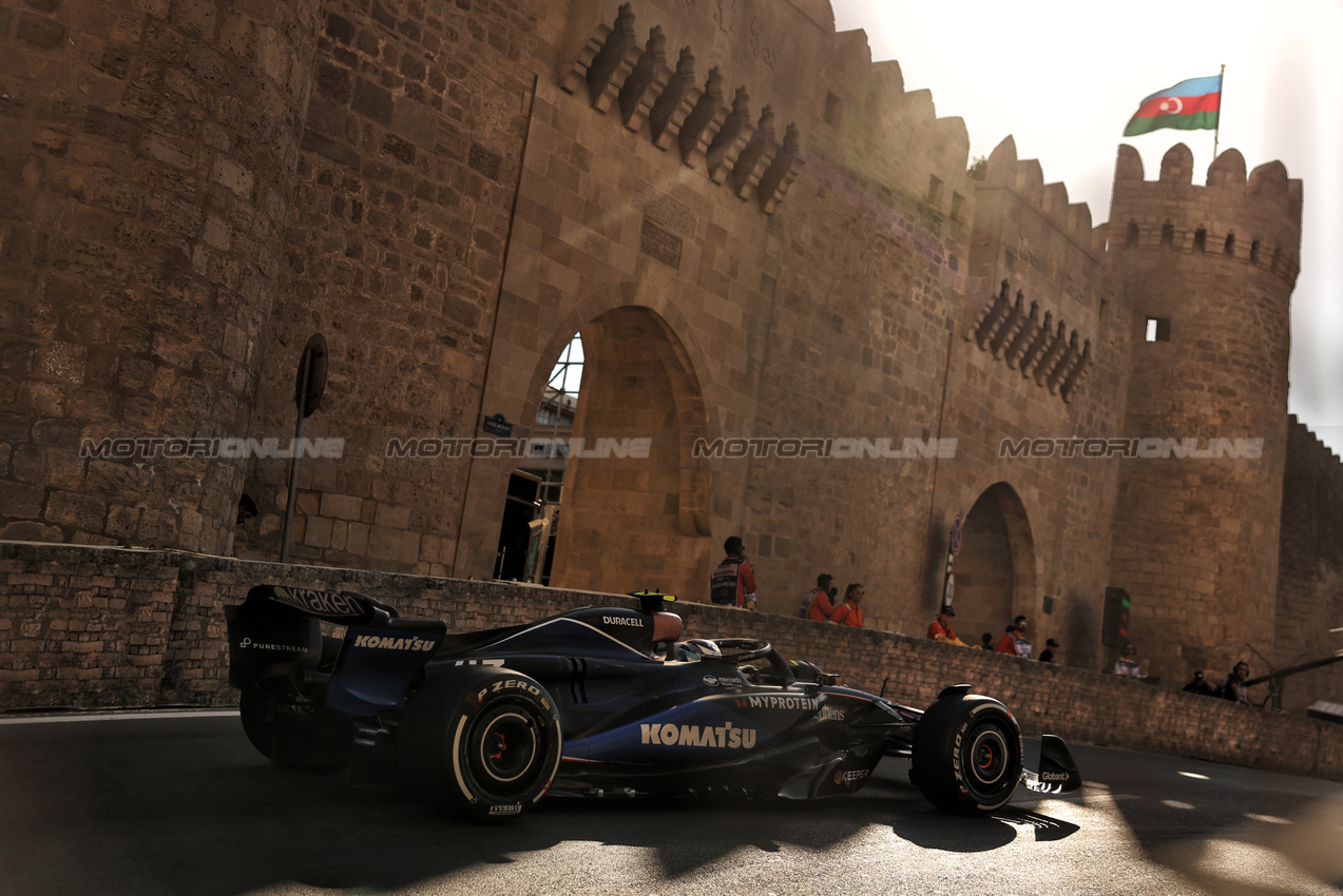 GP AZERBAIJAN, Franco Colapinto (ARG) Williams Racing FW46.

15.09.2024. Formula 1 World Championship, Rd 17, Azerbaijan Grand Prix, Baku Street Circuit, Azerbaijan, Gara Day.

- www.xpbimages.com, EMail: requests@xpbimages.com © Copyright: Bearne / XPB Images