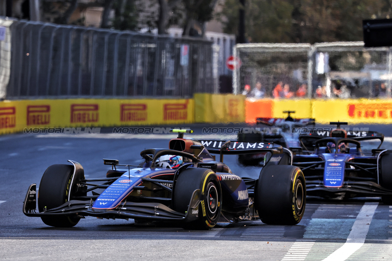 GP AZERBAIJAN, Franco Colapinto (ARG) Williams Racing FW46.

15.09.2024. Formula 1 World Championship, Rd 17, Azerbaijan Grand Prix, Baku Street Circuit, Azerbaijan, Gara Day.

- www.xpbimages.com, EMail: requests@xpbimages.com © Copyright: Charniaux / XPB Images