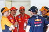 GP AZERBAIJAN, (L to R): Oscar Piastri (AUS) McLaren; Charles Leclerc (MON) Ferrari; Carlos Sainz Jr (ESP) Ferrari; Max Verstappen (NLD) Red Bull Racing; e Lando Norris (GBR) McLaren, on the drivers' parade.

15.09.2024. Formula 1 World Championship, Rd 17, Azerbaijan Grand Prix, Baku Street Circuit, Azerbaijan, Gara Day.

 - www.xpbimages.com, EMail: requests@xpbimages.com © Copyright: Coates / XPB Images