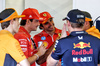 GP AZERBAIJAN, (L to R): Oscar Piastri (AUS) McLaren; Charles Leclerc (MON) Ferrari; Carlos Sainz Jr (ESP) Ferrari; Max Verstappen (NLD) Red Bull Racing; e Lando Norris (GBR) McLaren, on the drivers' parade.

15.09.2024. Formula 1 World Championship, Rd 17, Azerbaijan Grand Prix, Baku Street Circuit, Azerbaijan, Gara Day.

 - www.xpbimages.com, EMail: requests@xpbimages.com © Copyright: Coates / XPB Images