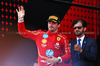 GP AZERBAIJAN, Charles Leclerc (MON) Ferrari celebrates his second position on the podium.

15.09.2024. Formula 1 World Championship, Rd 17, Azerbaijan Grand Prix, Baku Street Circuit, Azerbaijan, Gara Day.

 - www.xpbimages.com, EMail: requests@xpbimages.com © Copyright: Coates / XPB Images