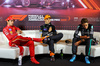 GP AZERBAIJAN, (L to R): Charles Leclerc (MON) Ferrari; Oscar Piastri (AUS) McLaren; e George Russell (GBR) Mercedes AMG F1 in the post race FIA Press Conference.

15.09.2024. Formula 1 World Championship, Rd 17, Azerbaijan Grand Prix, Baku Street Circuit, Azerbaijan, Gara Day.

- www.xpbimages.com, EMail: requests@xpbimages.com © Copyright: Batchelor / XPB Images