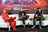 GP AZERBAIJAN, (L to R): Charles Leclerc (MON) Ferrari; Oscar Piastri (AUS) McLaren; e George Russell (GBR) Mercedes AMG F1 in the post race FIA Press Conference.

15.09.2024. Formula 1 World Championship, Rd 17, Azerbaijan Grand Prix, Baku Street Circuit, Azerbaijan, Gara Day.

- www.xpbimages.com, EMail: requests@xpbimages.com © Copyright: Batchelor / XPB Images