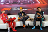 GP AZERBAIJAN, (L to R): Charles Leclerc (MON) Ferrari; Oscar Piastri (AUS) McLaren; e George Russell (GBR) Mercedes AMG F1 in the post race FIA Press Conference.

15.09.2024. Formula 1 World Championship, Rd 17, Azerbaijan Grand Prix, Baku Street Circuit, Azerbaijan, Gara Day.

- www.xpbimages.com, EMail: requests@xpbimages.com © Copyright: Batchelor / XPB Images