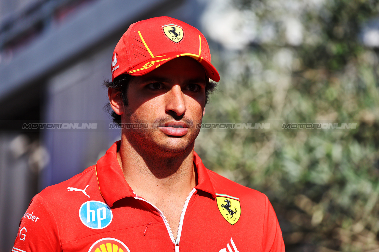 GP AZERBAIJAN, Carlos Sainz Jr (ESP) Ferrari.

12.09.2024. Formula 1 World Championship, Rd 17, Azerbaijan Grand Prix, Baku Street Circuit, Azerbaijan, Preparation Day.

- www.xpbimages.com, EMail: requests@xpbimages.com © Copyright: Batchelor / XPB Images