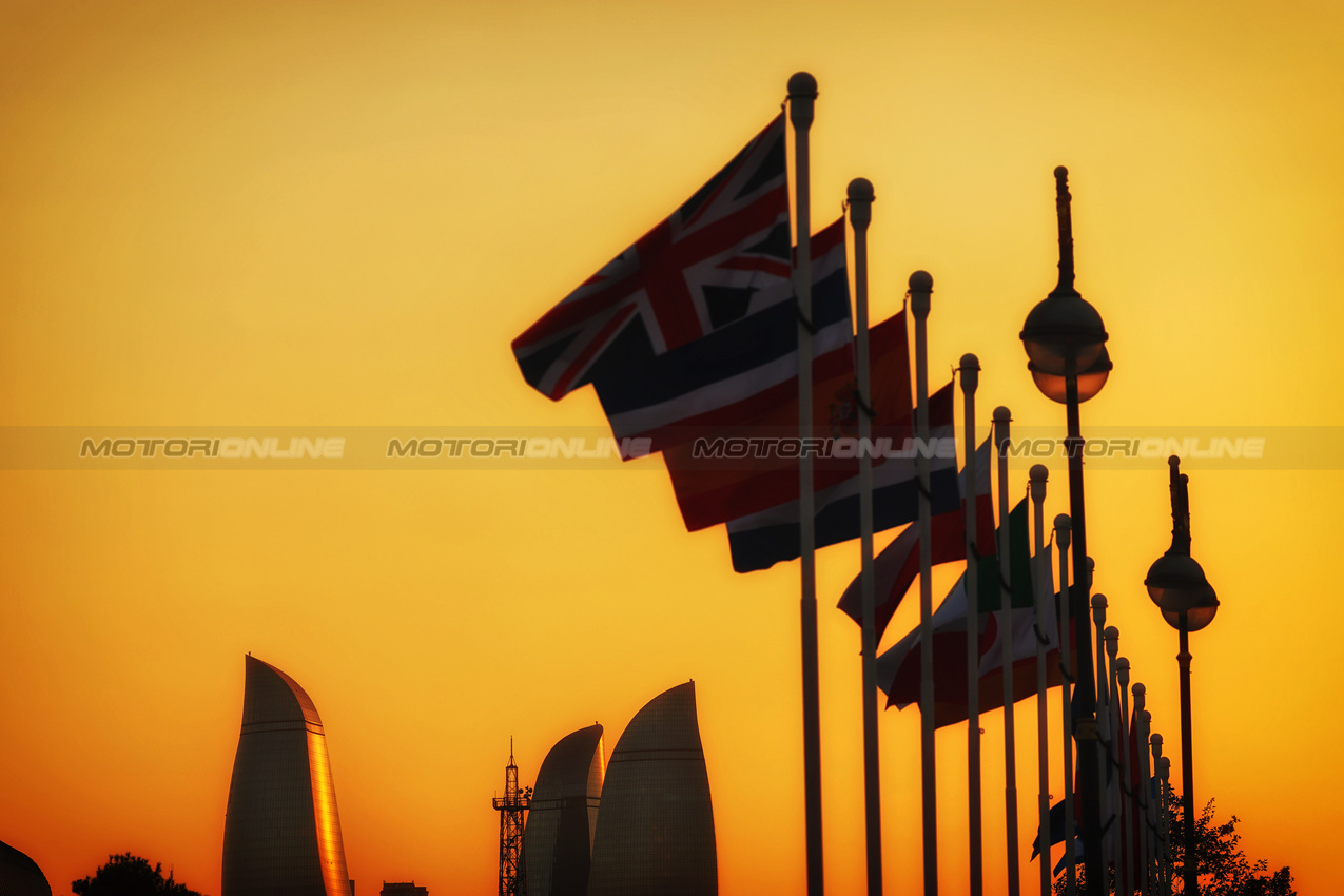 GP AZERBAIJAN, Circuit Atmosfera - sunset.

12.09.2024. Formula 1 World Championship, Rd 17, Azerbaijan Grand Prix, Baku Street Circuit, Azerbaijan, Preparation Day.

 - www.xpbimages.com, EMail: requests@xpbimages.com © Copyright: Coates / XPB Images