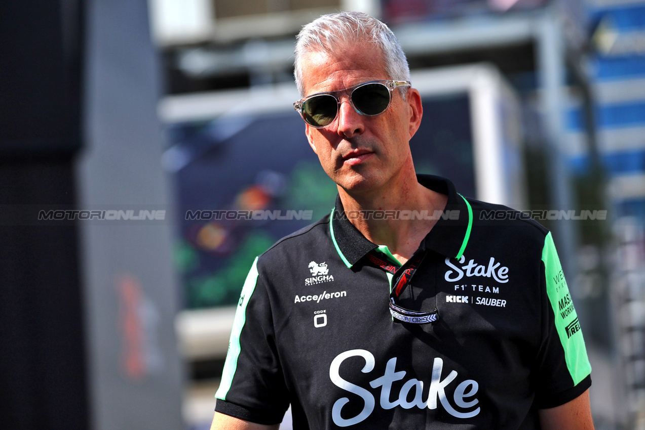 GP AZERBAIJAN, Alessandro Alunni Bravi (ITA) Sauber Managing Director e Team Representative.

12.09.2024. Formula 1 World Championship, Rd 17, Azerbaijan Grand Prix, Baku Street Circuit, Azerbaijan, Preparation Day.

- www.xpbimages.com, EMail: requests@xpbimages.com © Copyright: Batchelor / XPB Images