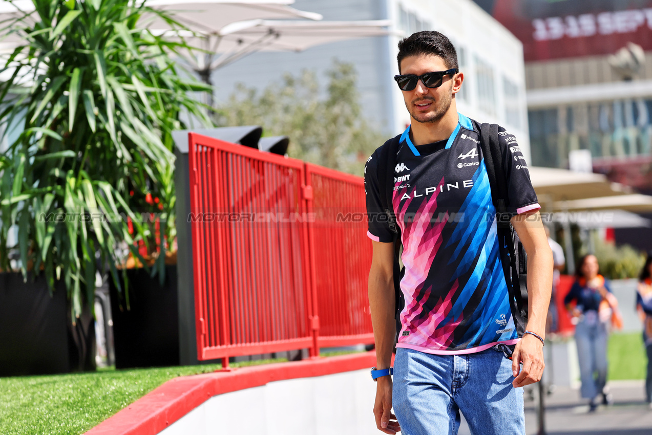 GP AZERBAIJAN, Esteban Ocon (FRA) Alpine F1 Team.

12.09.2024. Formula 1 World Championship, Rd 17, Azerbaijan Grand Prix, Baku Street Circuit, Azerbaijan, Preparation Day.

- www.xpbimages.com, EMail: requests@xpbimages.com © Copyright: Batchelor / XPB Images