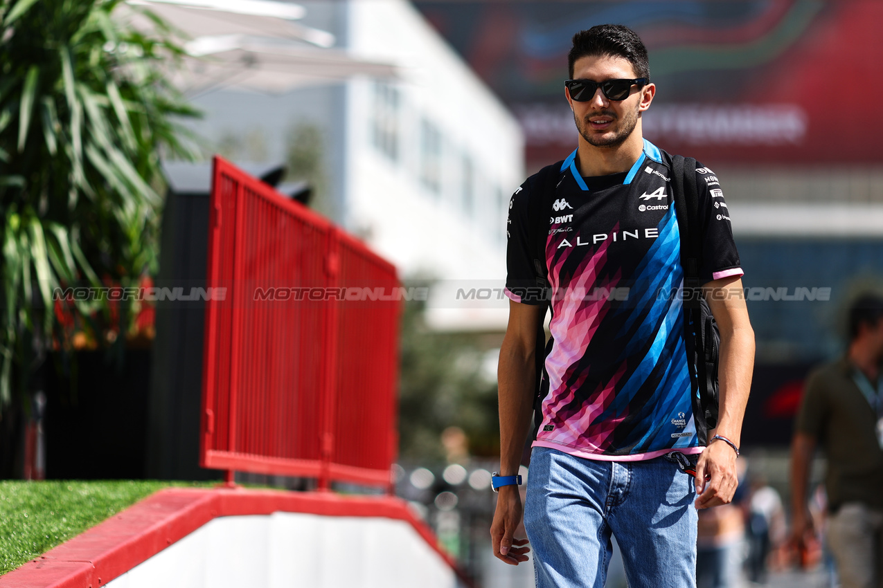 GP AZERBAIJAN, Esteban Ocon (FRA), Alpine F1 Team 
12.09.2024. Formula 1 World Championship, Rd 17, Azerbaijan Grand Prix, Baku Street Circuit, Azerbaijan, Preparation Day.
- www.xpbimages.com, EMail: requests@xpbimages.com © Copyright: Charniaux / XPB Images