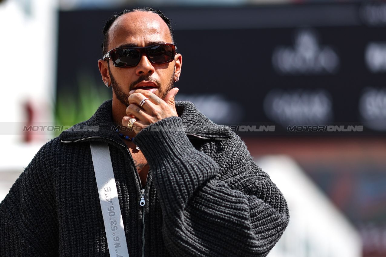 GP AZERBAIJAN, Lewis Hamilton (GBR), Mercedes AMG F1  
12.09.2024. Formula 1 World Championship, Rd 17, Azerbaijan Grand Prix, Baku Street Circuit, Azerbaijan, Preparation Day.
- www.xpbimages.com, EMail: requests@xpbimages.com © Copyright: Charniaux / XPB Images