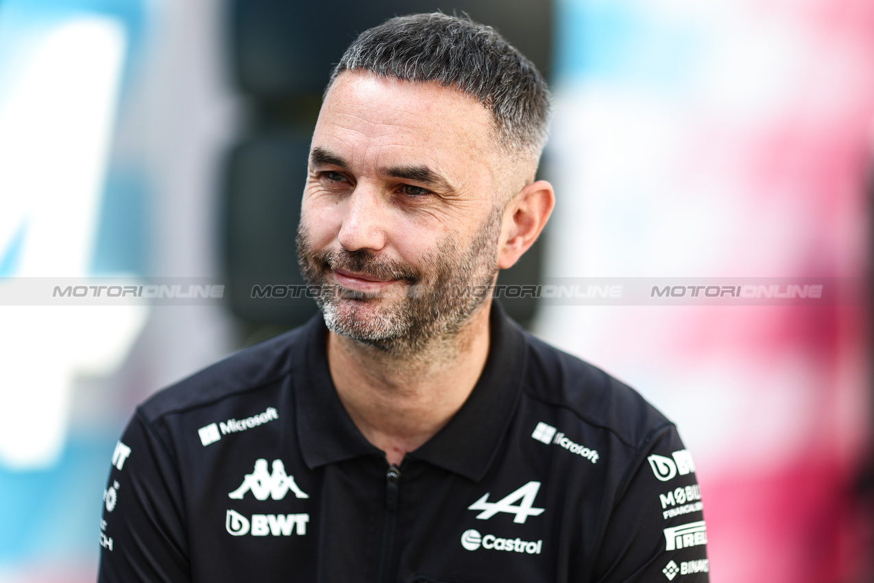 GP AZERBAIJAN, Julian Rouse (GBR) Alpine F1 Team Sporting Director 
12.09.2024. Formula 1 World Championship, Rd 17, Azerbaijan Grand Prix, Baku Street Circuit, Azerbaijan, Preparation Day.
- www.xpbimages.com, EMail: requests@xpbimages.com © Copyright: Charniaux / XPB Images