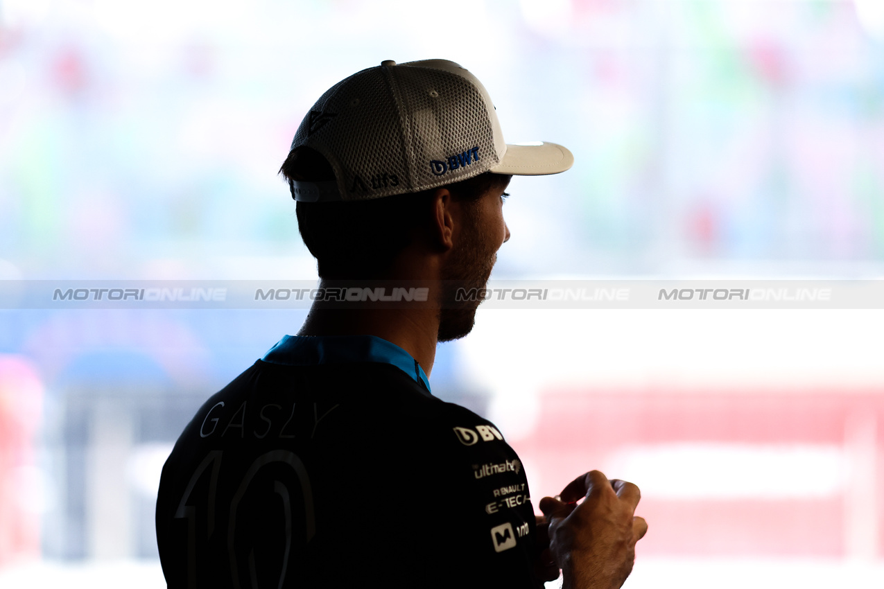 GP AZERBAIJAN, Pierre Gasly (FRA), Alpine F1 Team 
12.09.2024. Formula 1 World Championship, Rd 17, Azerbaijan Grand Prix, Baku Street Circuit, Azerbaijan, Preparation Day.
- www.xpbimages.com, EMail: requests@xpbimages.com © Copyright: Charniaux / XPB Images