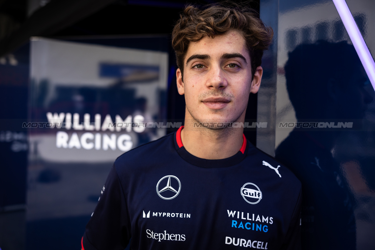 GP AZERBAIJAN, Franco Colapinto (ARG) Williams Racing.

12.09.2024. Formula 1 World Championship, Rd 17, Azerbaijan Grand Prix, Baku Street Circuit, Azerbaijan, Preparation Day.

- www.xpbimages.com, EMail: requests@xpbimages.com © Copyright: Bearne / XPB Images