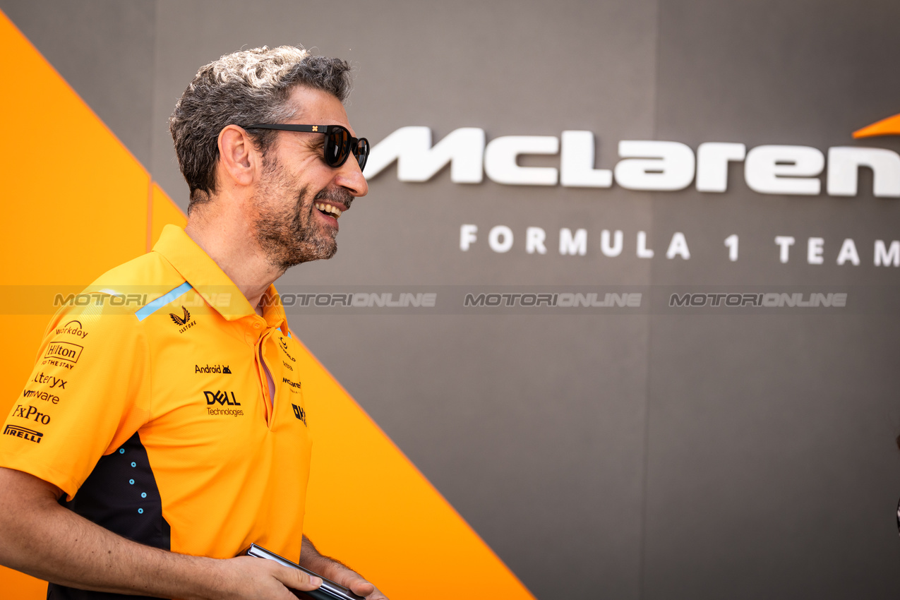 GP AZERBAIJAN, Andrea Stella (ITA) McLaren Team Principal.

12.09.2024. Formula 1 World Championship, Rd 17, Azerbaijan Grand Prix, Baku Street Circuit, Azerbaijan, Preparation Day.

- www.xpbimages.com, EMail: requests@xpbimages.com © Copyright: Bearne / XPB Images