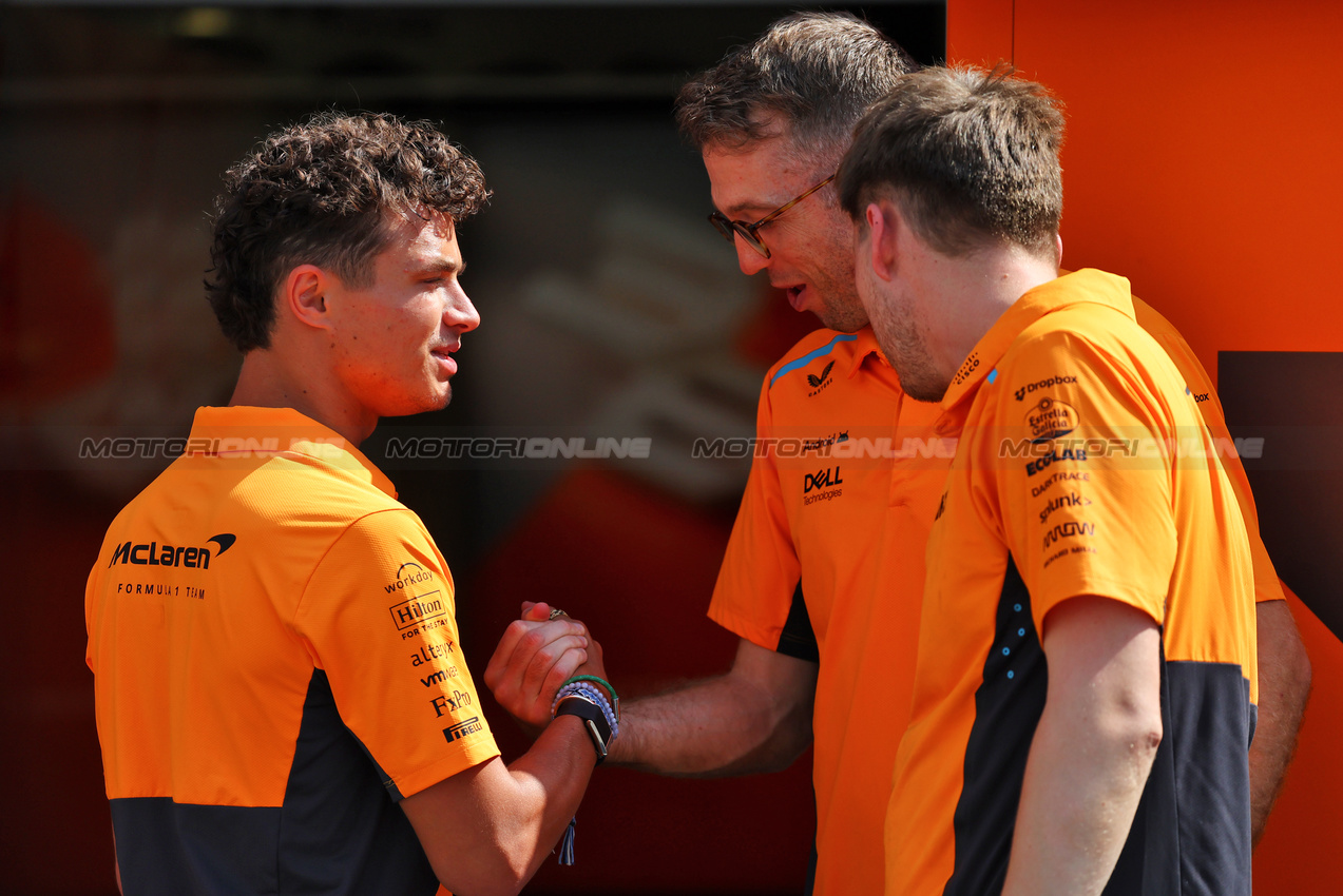 GP AZERBAIJAN, Lando Norris (GBR) McLaren.

12.09.2024. Formula 1 World Championship, Rd 17, Azerbaijan Grand Prix, Baku Street Circuit, Azerbaijan, Preparation Day.

- www.xpbimages.com, EMail: requests@xpbimages.com © Copyright: Batchelor / XPB Images