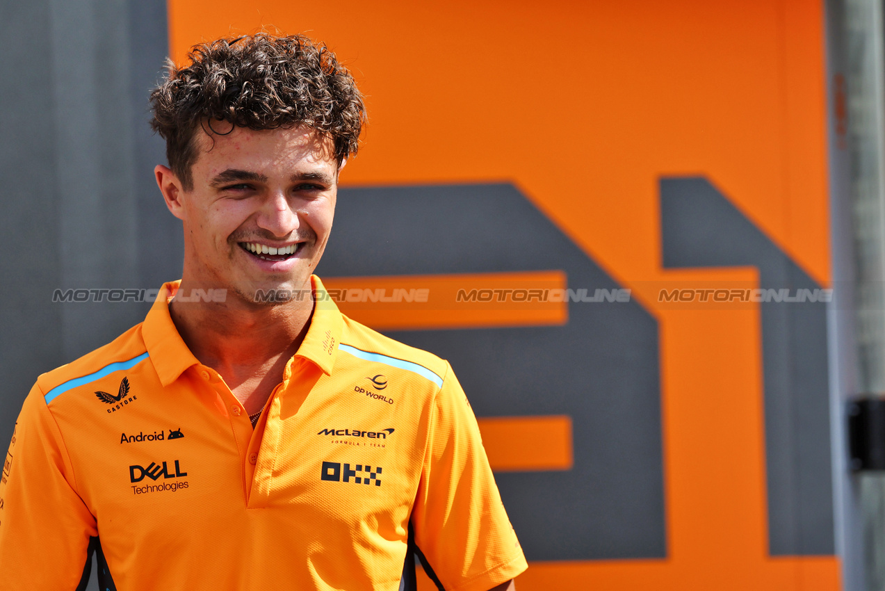 GP AZERBAIJAN, Lando Norris (GBR) McLaren.

12.09.2024. Formula 1 World Championship, Rd 17, Azerbaijan Grand Prix, Baku Street Circuit, Azerbaijan, Preparation Day.

- www.xpbimages.com, EMail: requests@xpbimages.com © Copyright: Batchelor / XPB Images